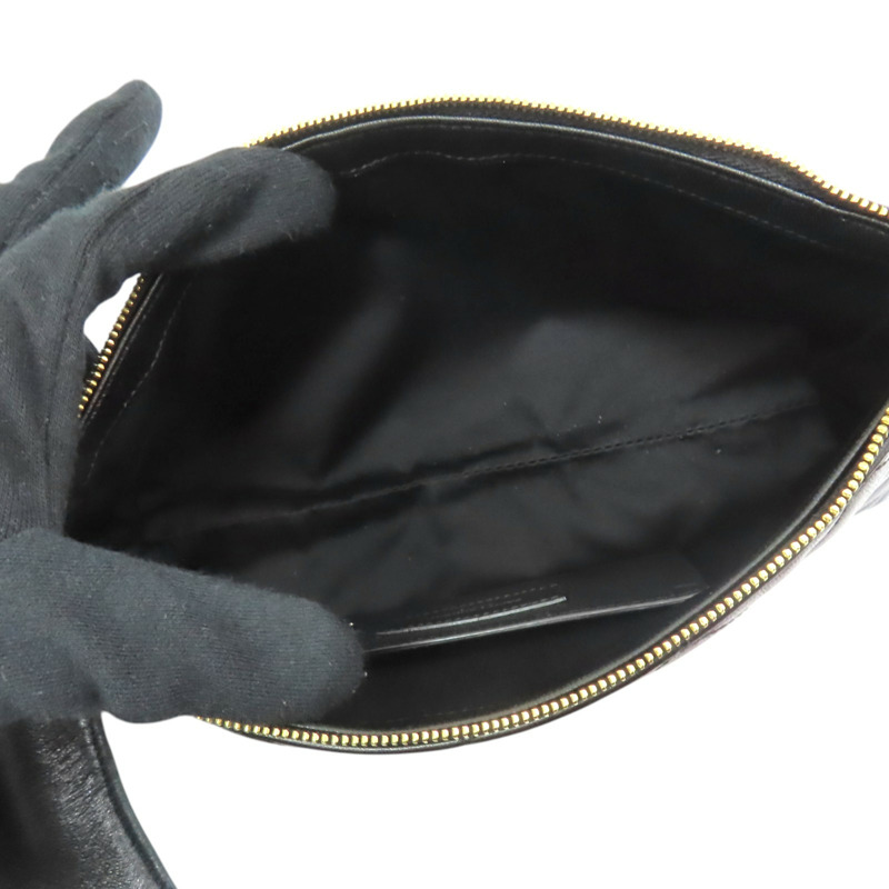 黑色 羊皮 菱格紋 Icare Maxi Shopping 手提包【SAINT LAURENT YSL 聖羅蘭】 698651-6