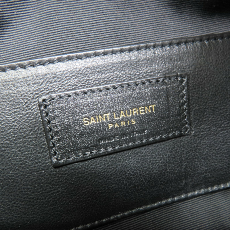 黑色 羊皮 菱格紋 Icare Maxi Shopping 手提包【SAINT LAURENT YSL 聖羅蘭】 698651-9
