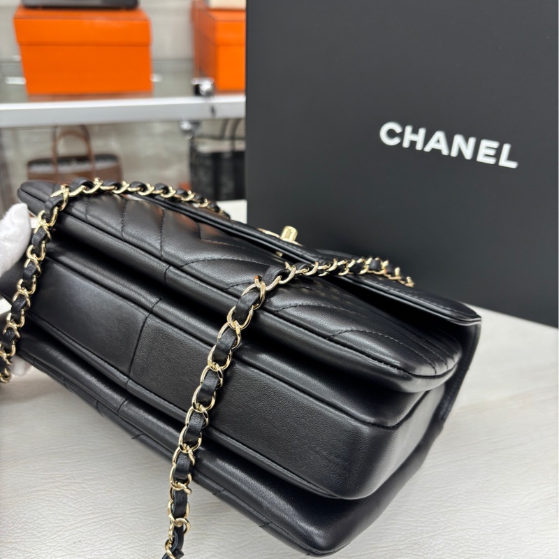 【99新】 Chanel 黑金V紋小號Trendy cc手袋-6