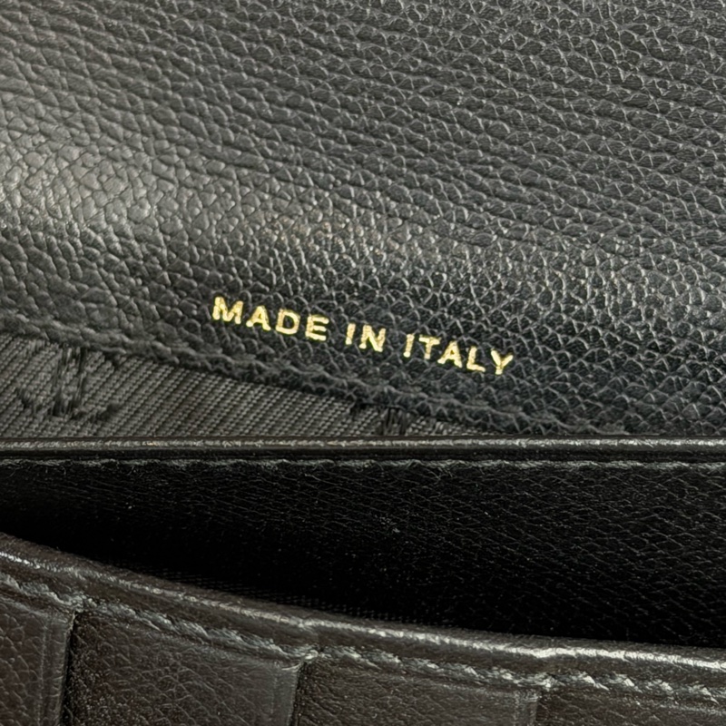 上架中🔑Chanel 黑皮革雙C釦發財長夾-19