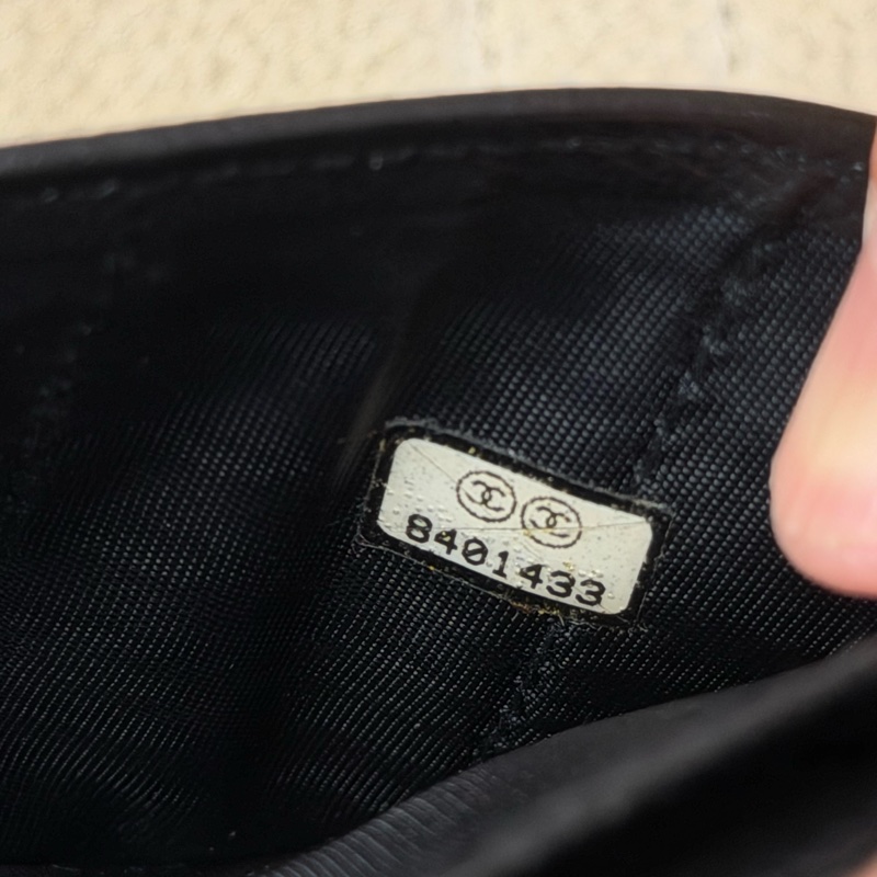 上架中🔑Chanel 黑皮革雙C釦發財長夾-20