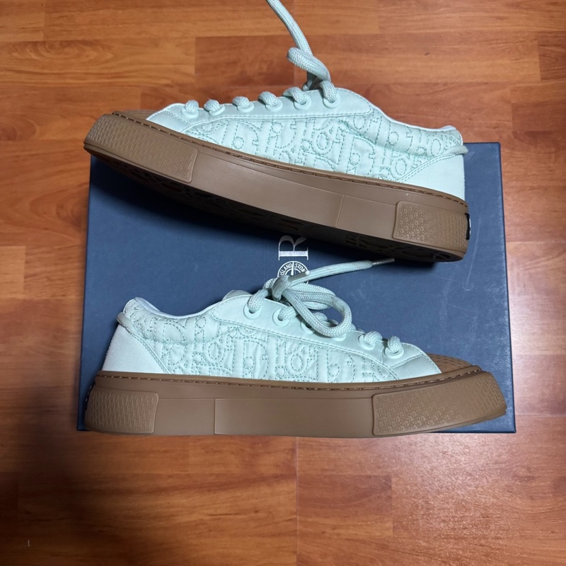 Dior迪奧b33 x STONE ISLAND低幫厚底板鞋綠色 43碼-1