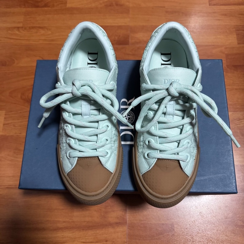 Dior迪奧b33 x STONE ISLAND低幫厚底板鞋綠色 43碼-2