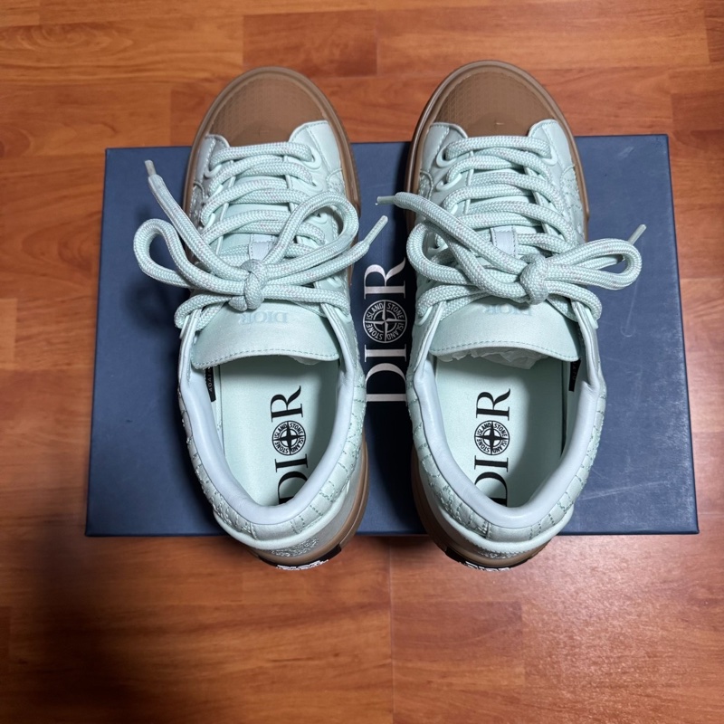 Dior迪奧b33 x STONE ISLAND低幫厚底板鞋綠色 43碼-3
