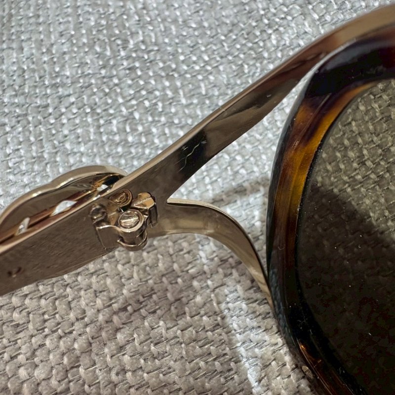 GUCCI 玳瑁藍紅紋墨鏡-7