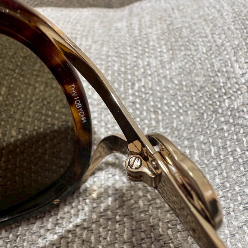 GUCCI 玳瑁藍紅紋墨鏡-8