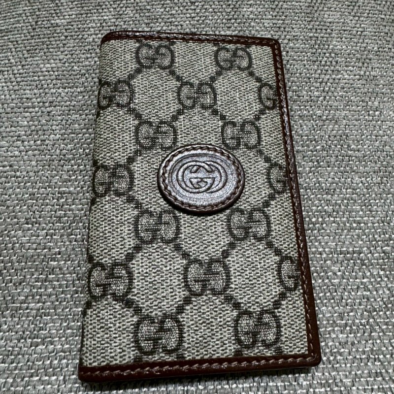 Gucci 雙G Supreme 帆布卡片套-0