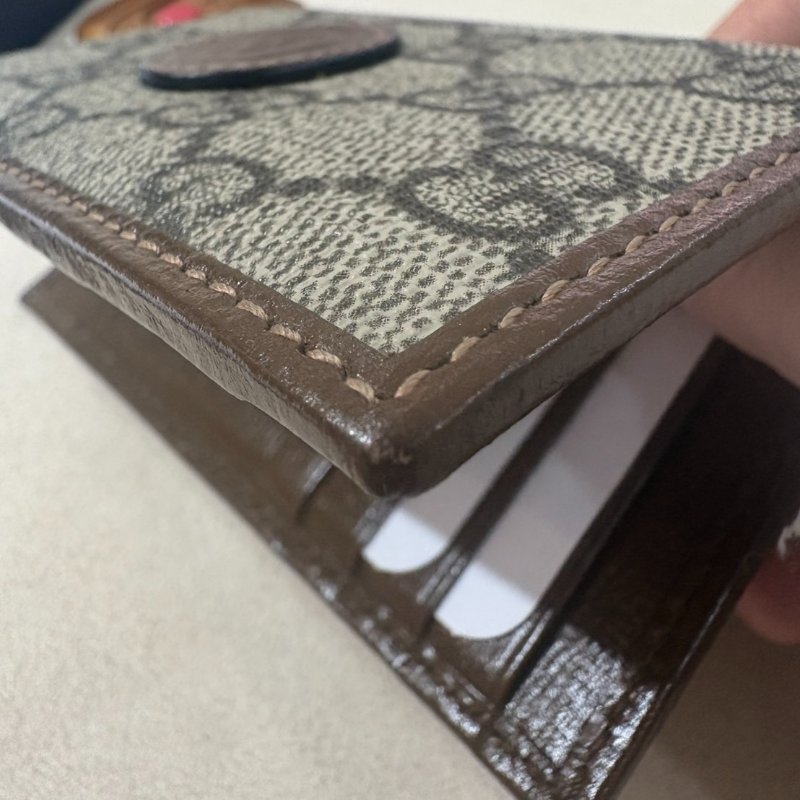 Gucci 雙G Supreme 帆布卡片套-9