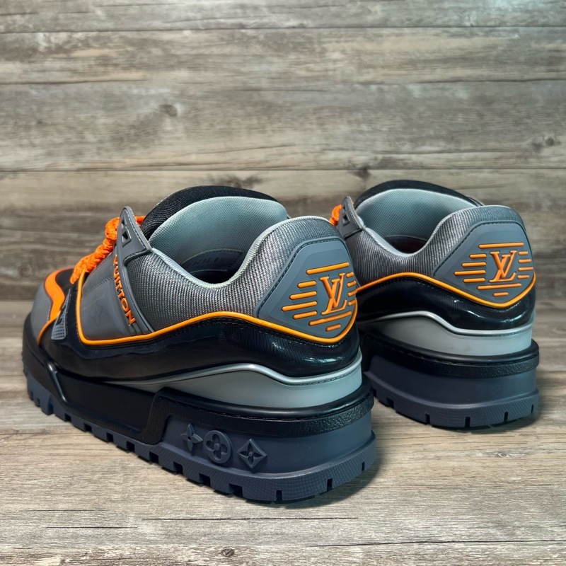 LOUIS VUITTON Trainer Maxi  黑橙 胖丁 灰橙色 42.5碼-3