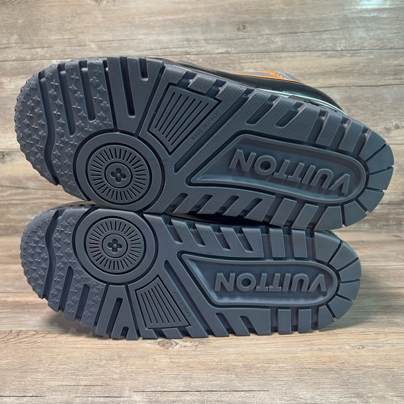 LOUIS VUITTON Trainer Maxi  黑橙 胖丁 灰橙色 42.5碼-5