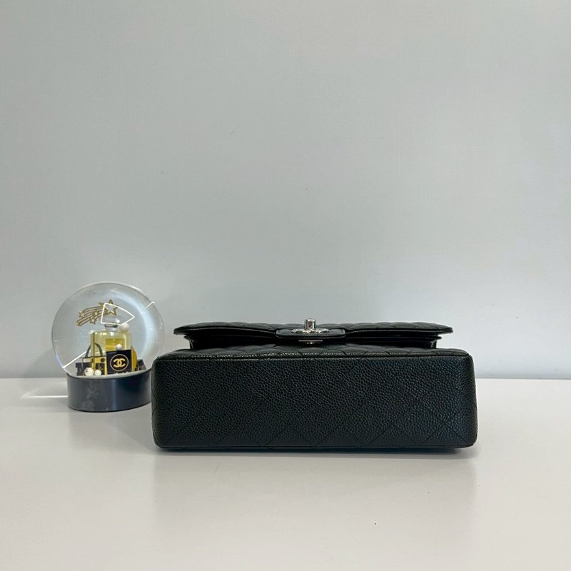 Chanel CF23 黑銀荔枝牛  99新 全配台灣購證-6