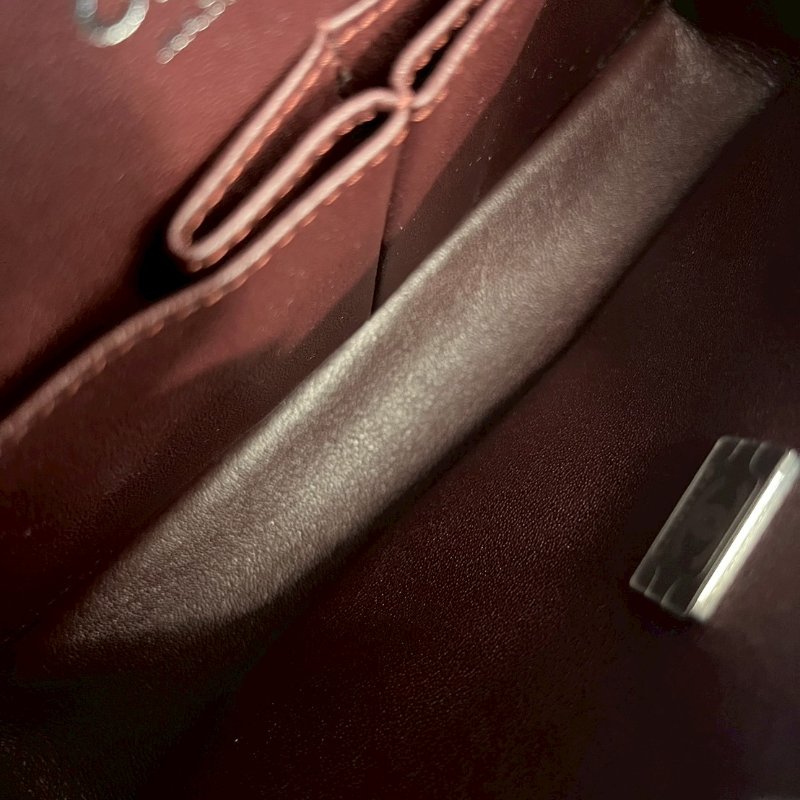 Chanel CF23 黑銀荔枝牛  99新 全配台灣購證-9