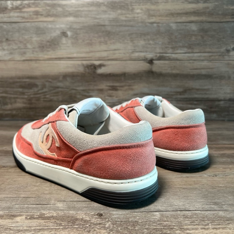 香奈兒 Chanel 23P 灰粉 白粉 粉色 38.5碼-3