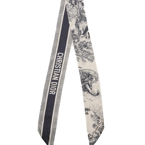 DIOR Toile de Jouy Sauvage 法式印花圖騰 Mitzah 絲巾