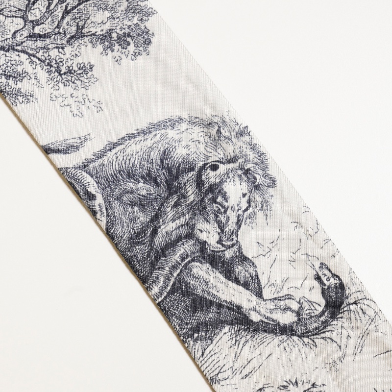 DIOR Toile de Jouy Sauvage 法式印花圖騰 Mitzah 絲巾-2
