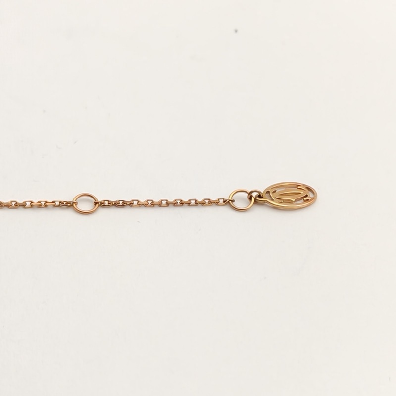 CARTIER CARTIERD'AMOUR單鑽手鏈小號18K玫瑰金/鑽石-3