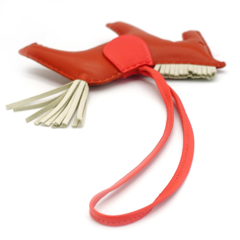 Hermes Rodeo MM 小馬吊飾(橘/粉紅/白)-3