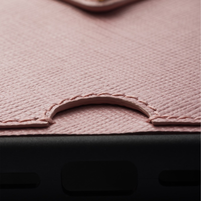 Prada i16 pro 手機殼 卡夾 Saffiano leather case for iPhone 16 Pro-1