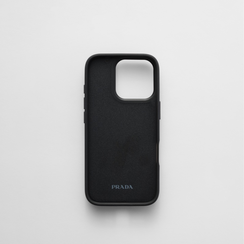 Prada i16 pro 手機殼 卡夾 Saffiano leather case for iPhone 16 Pro-2