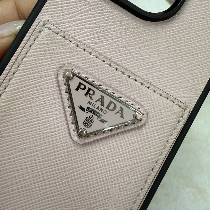 Prada i16 pro 手機殼 卡夾 Saffiano leather case for iPhone 16 Pro-8