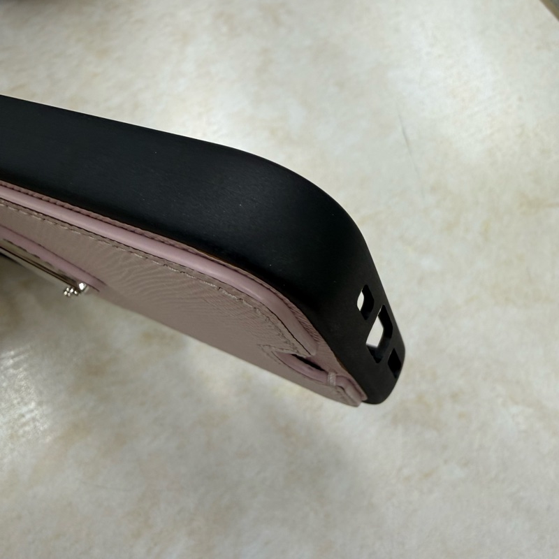 Prada i16 pro 手機殼 卡夾 Saffiano leather case for iPhone 16 Pro-14