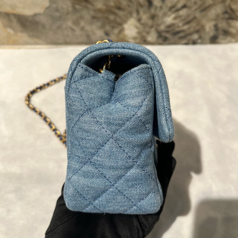 Chanel 牛仔布金球CF 17-1