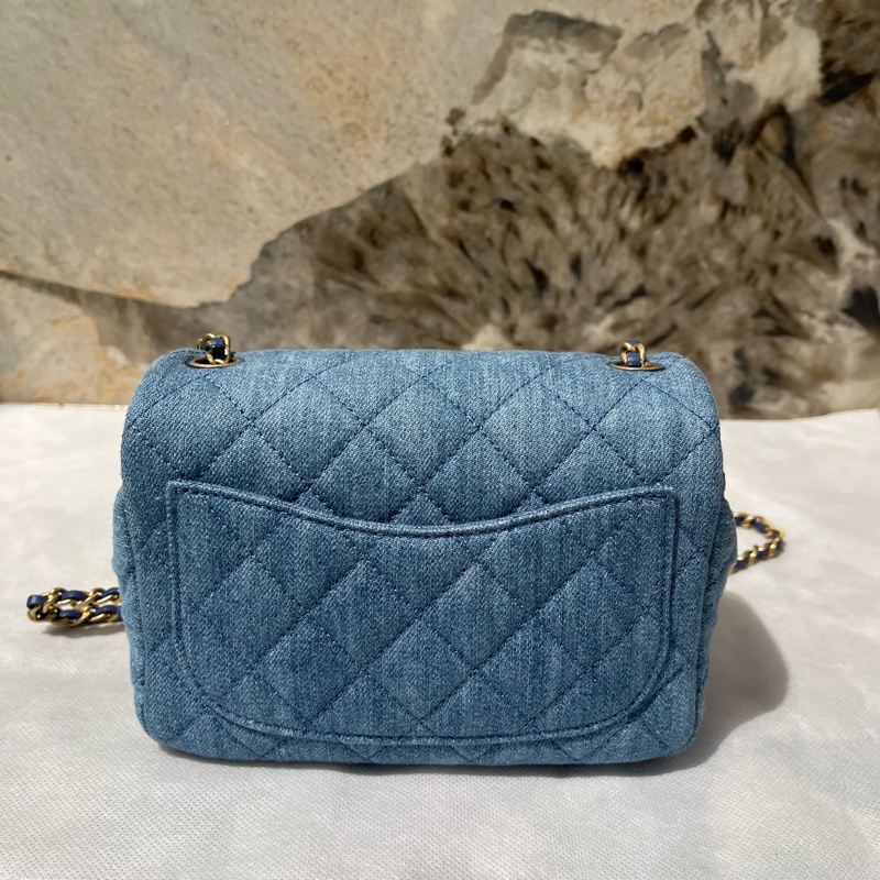 Chanel 牛仔布金球CF 17-2