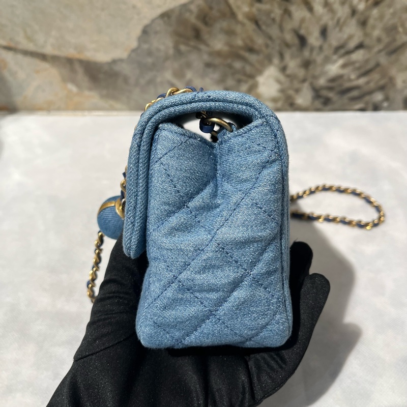 Chanel 牛仔布金球CF 17-3