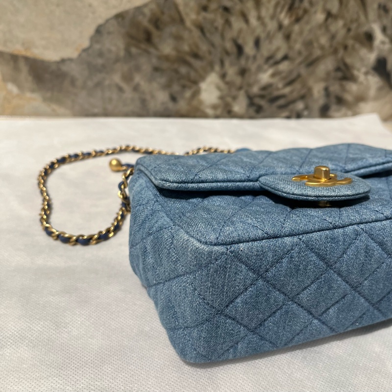 Chanel 牛仔布金球CF 17-6