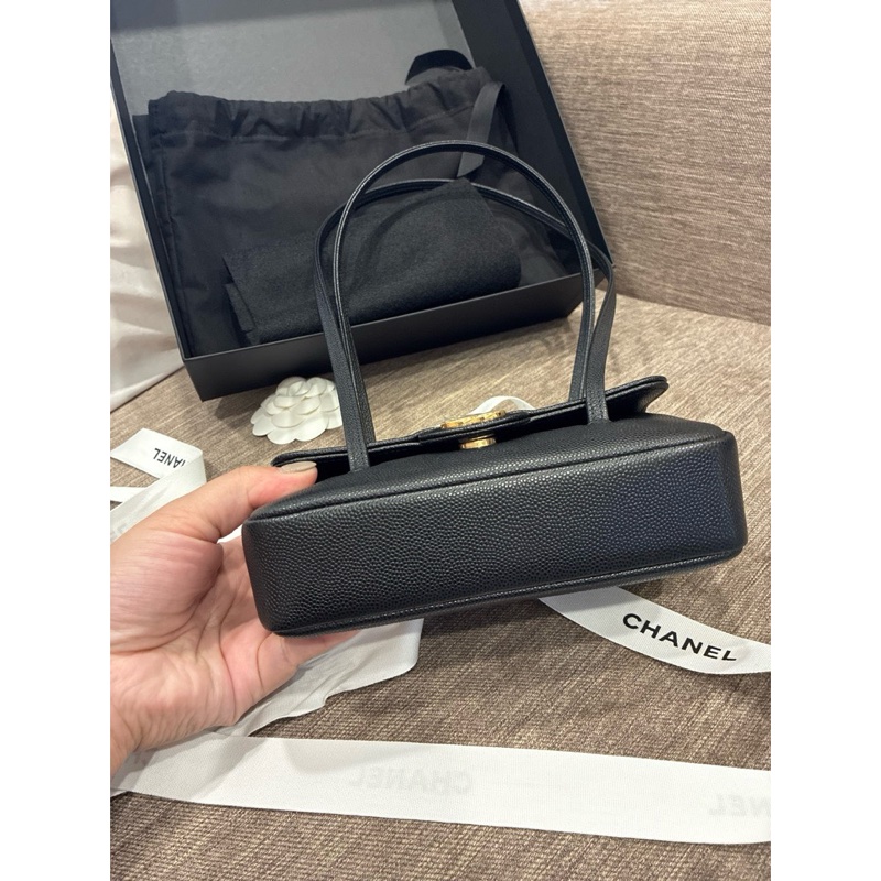 誰在找👀珍妮同款🔥香奈兒Chanel 26年最火26p包王 preppy coco小款mini17cm 黑色 耐用皮革🇹🇼-3