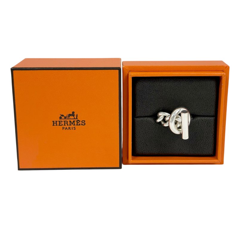 HERMES Croisette 小Q 純銀 戒指-2