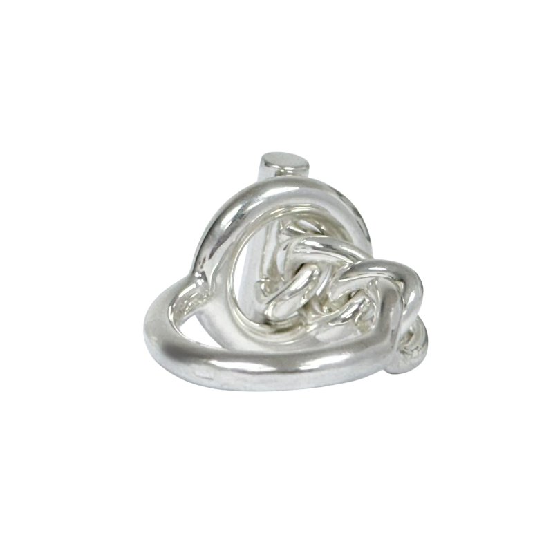 HERMES Croisette 小Q 純銀 戒指-4