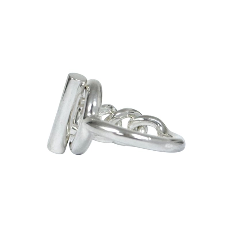 HERMES Croisette 小Q 純銀 戒指-5