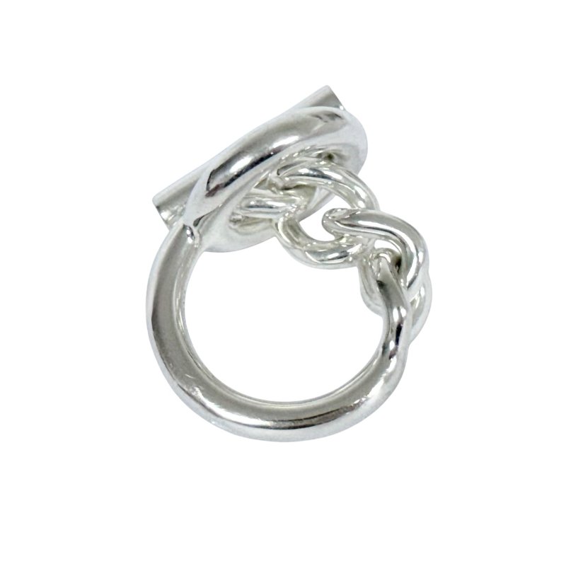 HERMES Croisette 小Q 純銀 戒指-6