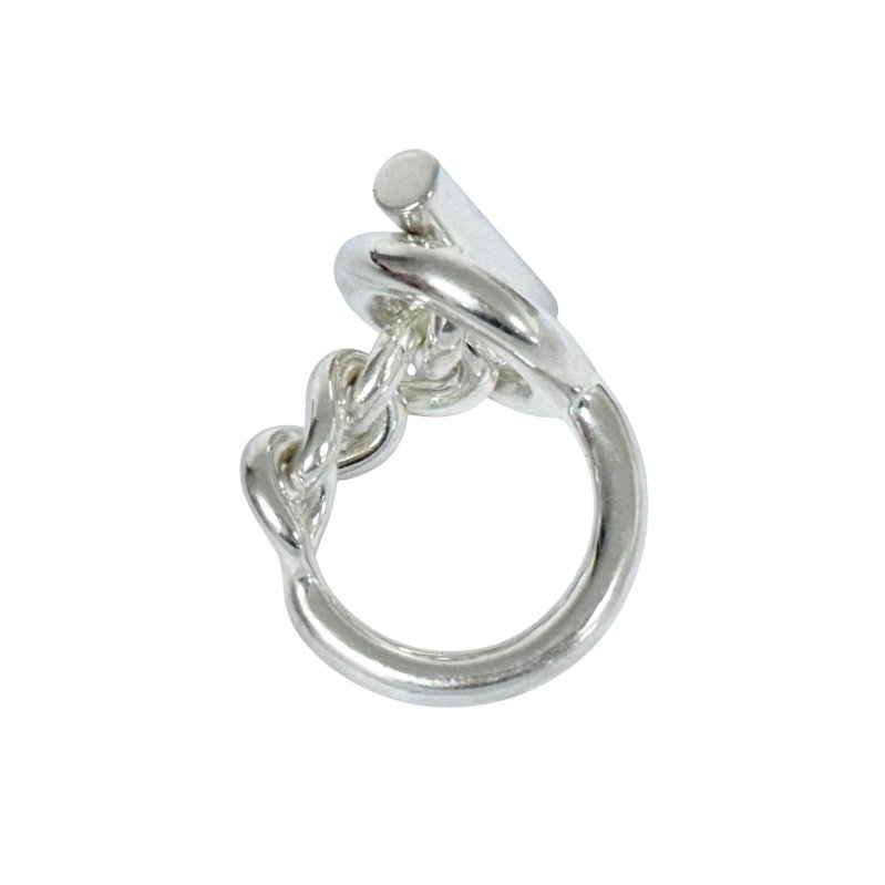 HERMES Croisette 小Q 純銀 戒指-7