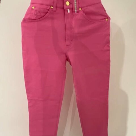 【MCM-未拆封】絕美桃紅/芭比粉修身長褲！亮眼必備！