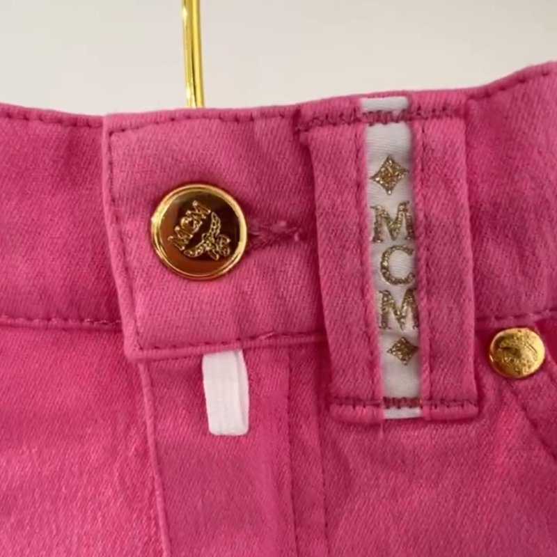 【MCM-未拆封】絕美桃紅/芭比粉修身長褲!亮眼必備!-2