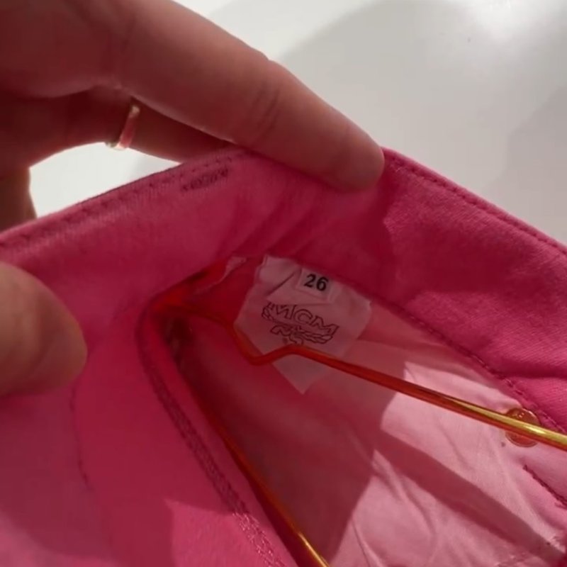 【MCM-未拆封】絕美桃紅/芭比粉修身長褲!亮眼必備!-9