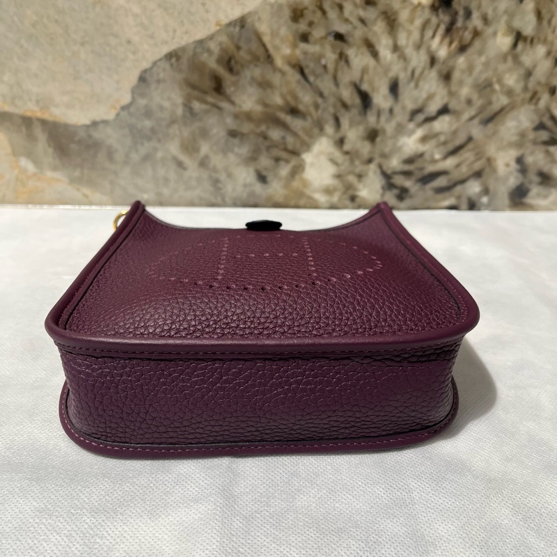 Hermes 黑醋栗 TC皮mini Evelyne-4