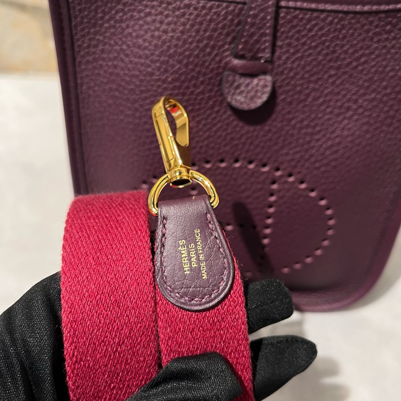 Hermes 黑醋栗 TC皮mini Evelyne-8