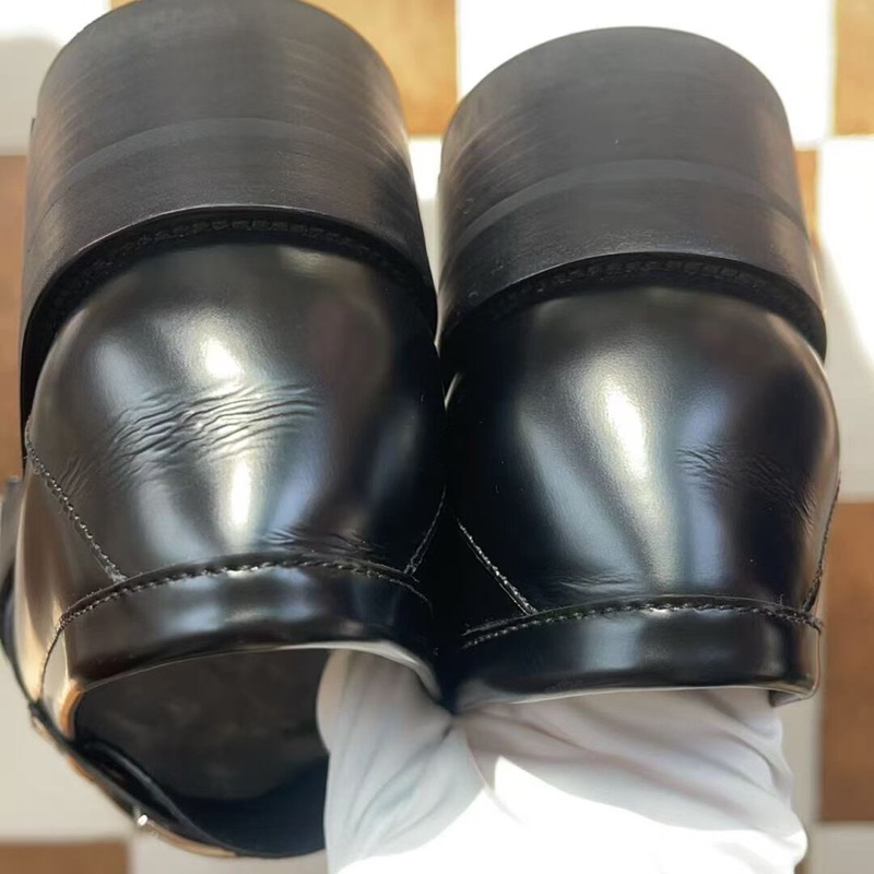 Chanel 香奈兒 黑色 大logo 厚底 樂福鞋  38.5碼-8