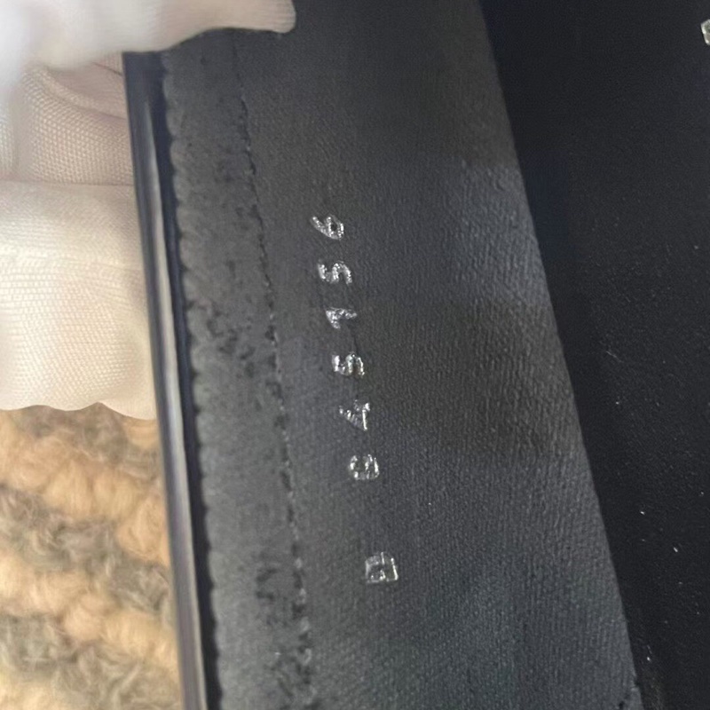 Chanel 香奈兒 黑色 大logo 厚底 樂福鞋  38.5碼-15