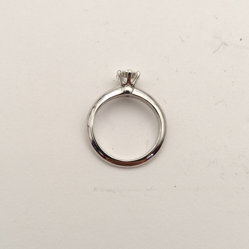 TIFFANY&CO 鑽石pt950蒂芙尼鑽戒0.74克拉51-4