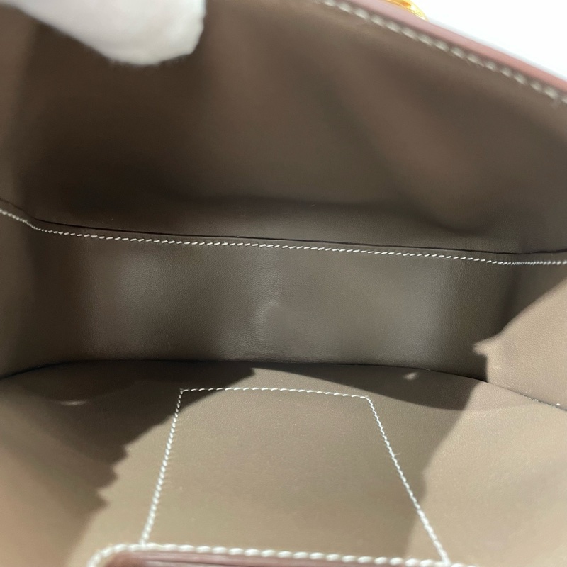 閒置Hermes愛馬仕Della18 大象灰色金扣 屁股包單肩斜挎包。-6