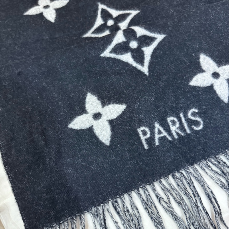 Louis Vuitton 雙面經典羊絨圍巾-1