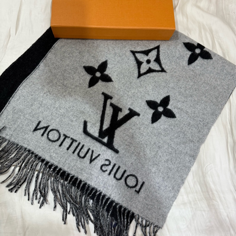 Louis Vuitton 雙面經典羊絨圍巾-6