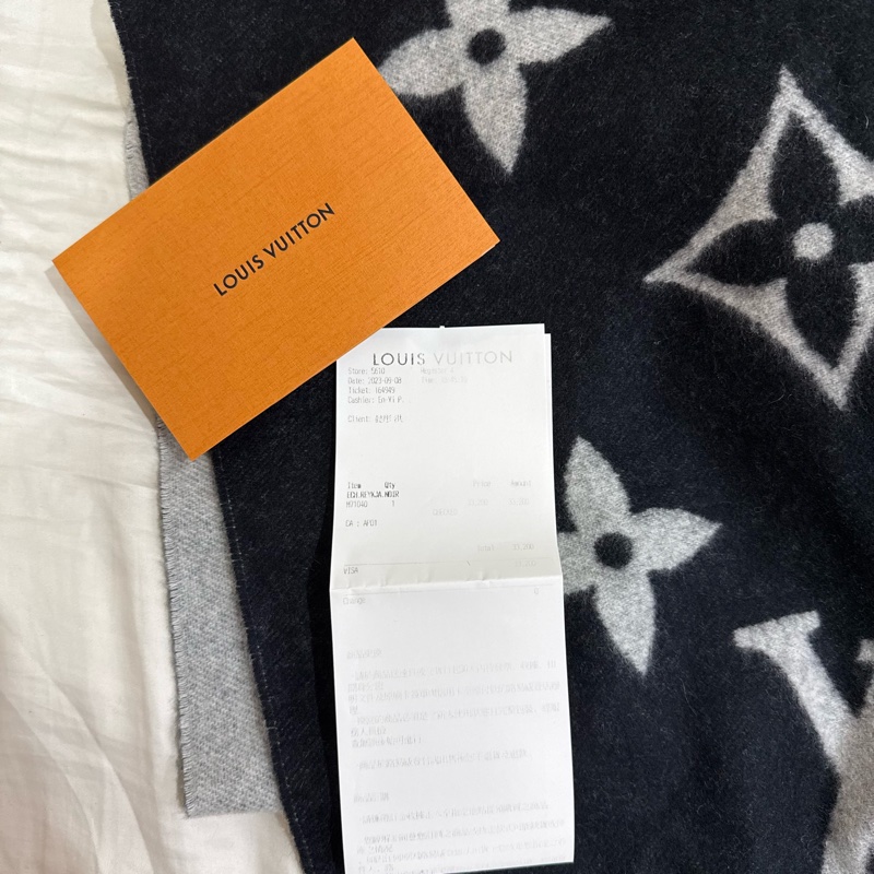 Louis Vuitton 雙面經典羊絨圍巾-7