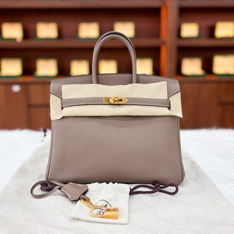99新❤️Hermes愛馬仕Birkin25  大象灰 金扣