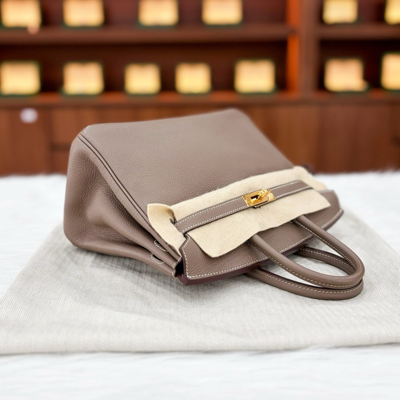 99新❤️Hermes愛馬仕Birkin25  大象灰 金扣-1