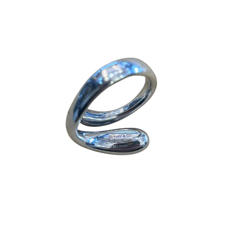 TIFFANY純銀長水滴型戒指-5